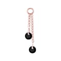 Pikkukuva 9 / 10: Charm ketju mustilla zirkoneilla - ruusukulta - D-071 20 mm