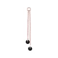 Pikkukuva 3 / 10: Charm ketju mustilla zirkoneilla - ruusukulta - D-071 15 mm