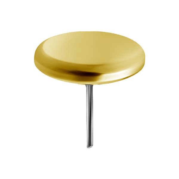 Mutter 18K guldskiva - guld - GD18K-037 2 mm