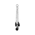 Pikkukuva 1 / 2: Charm ketju mustilla zirkoneilla - hopea - D-073 25 mm
