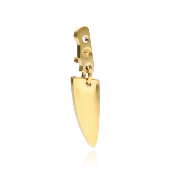 Knivmutter i titan - guld - TNA-089 1,2 mm