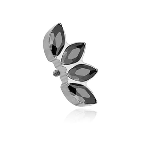 Titaanikorkki mustilla zirkoneilla - TNA-076 1,2 mm