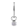 Miniatyrbillede 2 af 2: Charms - CoCr NF - sølvbille - PREMIUM ZIRCONIA - D-044