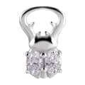 Miniatyrbillede 1 af 2: Charms - CoCr NF - sølvbille - PREMIUM ZIRCONIA - D-044