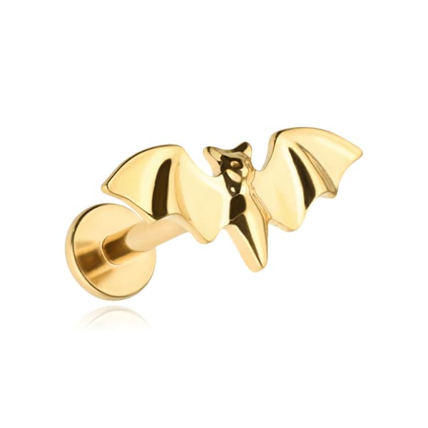 Titanium Bat Labret -korvakoru - kultaa