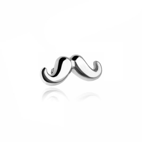 Titanium moustache møtrik - Sølv - TNA-175 1,2 mm