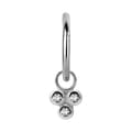 Miniatyrbillede 2 af 2: Charms - zirkoner - sølv - D-055