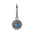 Miniatyrbillede 2 af 2: Charm - øje med opal - sølv - D-056