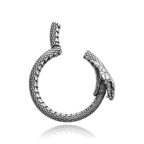 Öronvikt - orm - silver - PT-165 6 mm