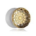 Miniatyrbillede 1 af 2: Tunnel - guld mandala - sølv - PT-047 22 mm