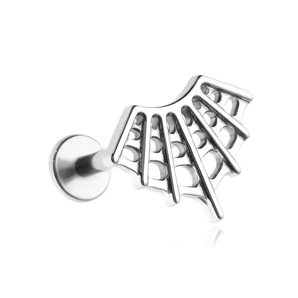 Titaani labret hämähäkkikorvakoru - hopea - TGW-154 1.2/6