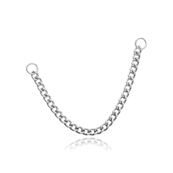 Titanium kæde - sølv - D-061 50 mm