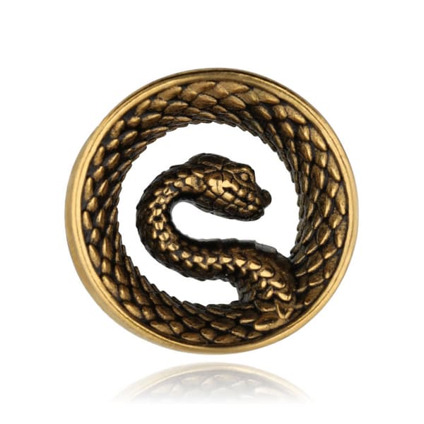 Tunnelslang - guld - PT-036 10 mm