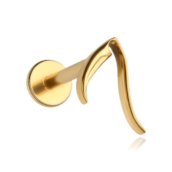 Titan koltrast labret örhänge - guld - TGW-168 1.2/6