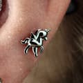 Miniatyrbillede 2 af 2: Titanium unicorn labret ørering - guld - TGW-176 1.2/8