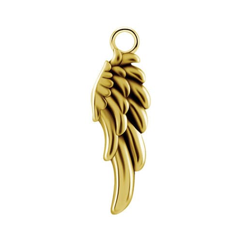 Berlocker - vinge - guld - D-066