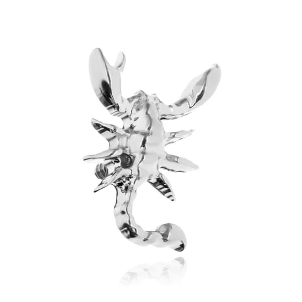 Titaaninen skorpionimutteri - hopea - TNA-196 1,2 mm