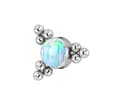 Miniatyrbillede 1 af 3: Titanium hætte med lyseblå opal - TNA-034 1.2/8