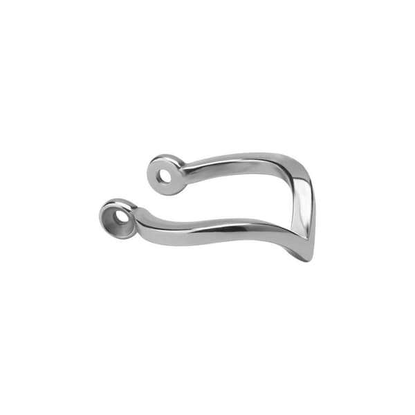 Dekorativ skivstång - silver - D-001 11 mm