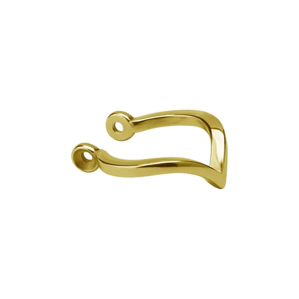 Dekorativ skivstång - guld - D-001 11 mm