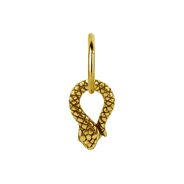 Charms - slange - guld - D-015 Charms - slange - guld - D-015
