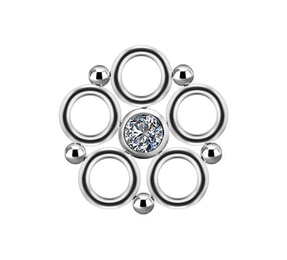 Titanium Charm - PREMIUM ZIRCON - hopea - D-028 Titanium Charm - PREMIUM ZIRCON - hopea - D-028