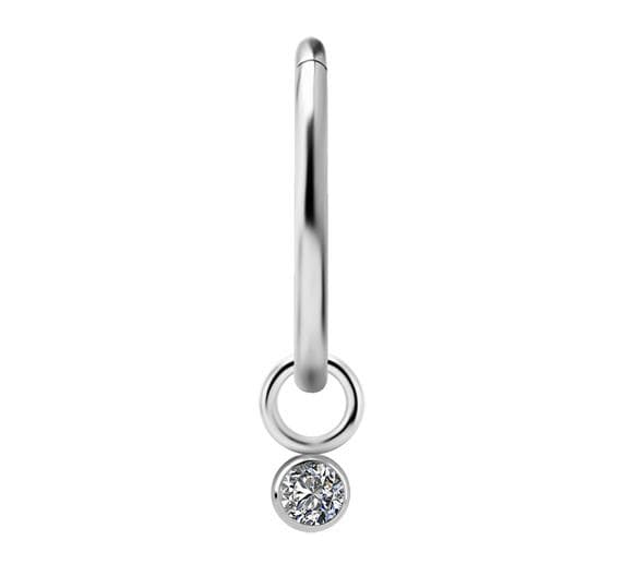 Titanium Charm - PREMIUM ZIRCON - hopea - D-032 4 mm