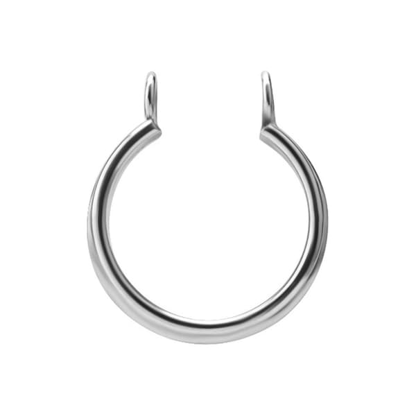 Titan Dekorativ skivstångsring - Silver - D-034 13 mm