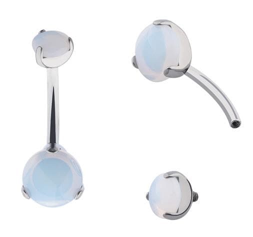 Titanium opal navlering - TPP-028 1,6/10