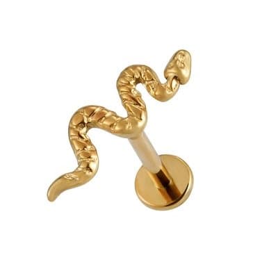 Titaani labret käärmekulta - TGW-084 1.2/6