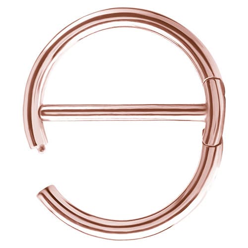 Nippelring - rosa guld klikkerring - S-014 1,6/16