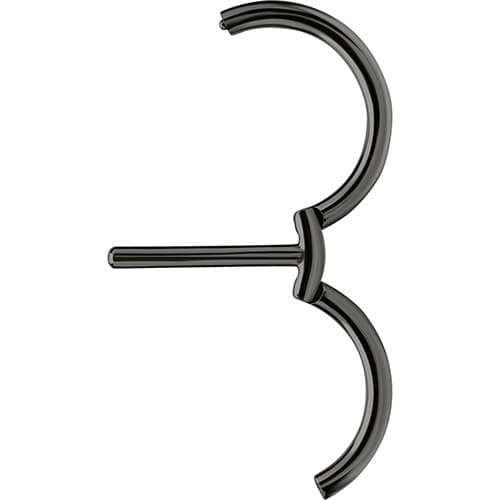 Nännirengas - musta napsautusrengas - S-014 1.6/15