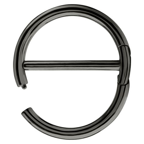 Nännirengas - musta napsautusrengas - S-014 1.6/15