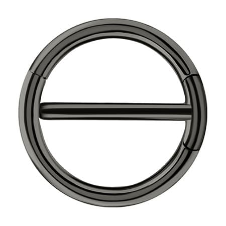 Nännirengas - musta napsautusrengas - S-014 1.6/15