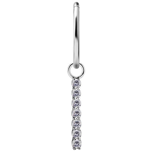 Charms - CoCr NF - sølv L - PREMIUM ZIRCONIA - D-038