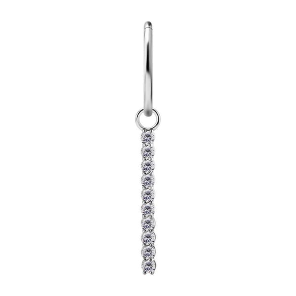 Berlocker - CoCr NF - silver XL - PREMIUM ZIRCONIA - D-038