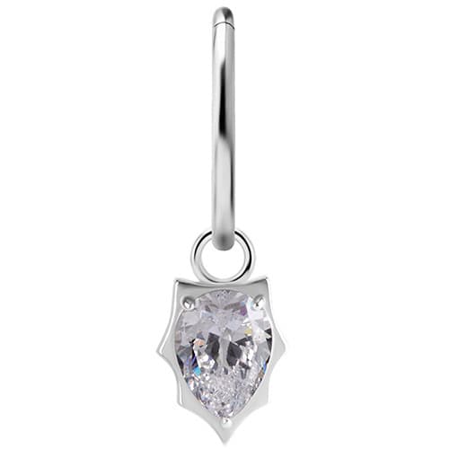 Berlocker - CoCr NF - silver - PREMIUM ZIRCONIA - D-040