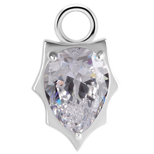 Berlocker - CoCr NF - silver - PREMIUM ZIRCONIA - D-040
