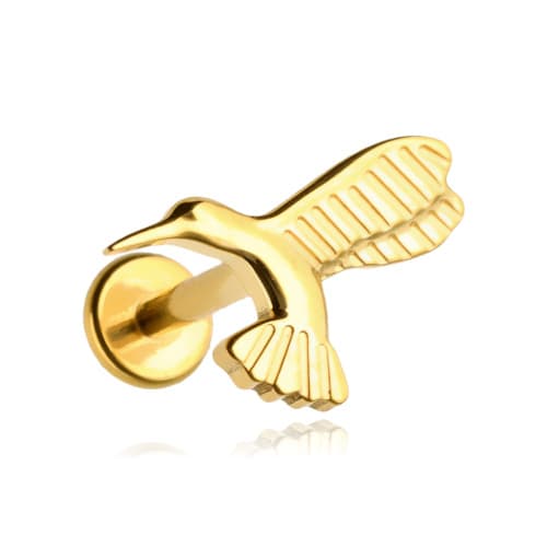Titaaninen labret-kolibri - kulta - TGW-099 1.2/6