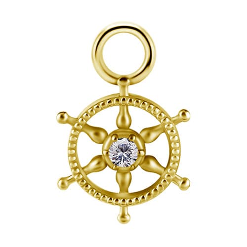 Berlocker - CoCr NF - guldroder - PREMIUM ZIRCONIA - D-039
