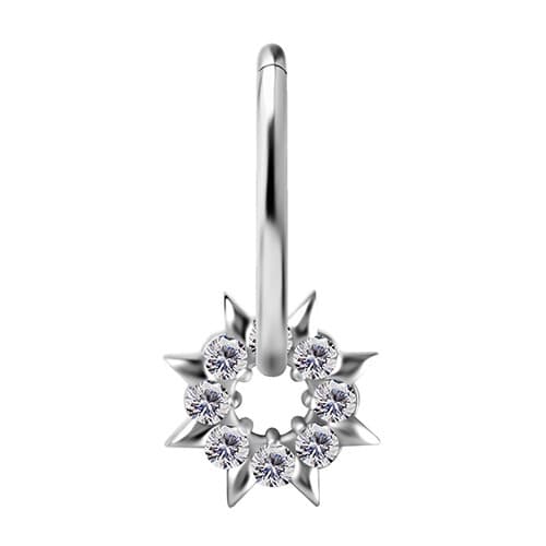 Charms - CoCr NF - dekorativt sølv - PREMIUM ZIRCONIA - D-046