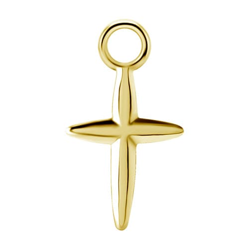 Berlocker - CoCr NF - guldkors - D-048