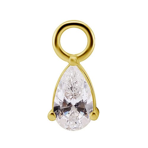 Charms - CoCr NF - guld - PREMIUM ZIRCONIA - D-052