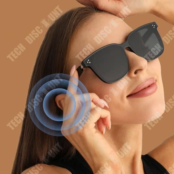 TD® Smart Audio Glasses Bluetooth 60mAh Blå-/UV-ljusisolering Bullerreducerande mikrofon Halvöppna öron