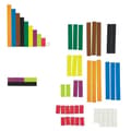 Miniatyrbild 1 av 2: Lärresurser Magnetisk Stora Cuisenaire-reglar Demonstrationskit - LER7708