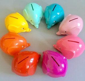 Sparelefant, Liten, Pastell Rosa - Norsu