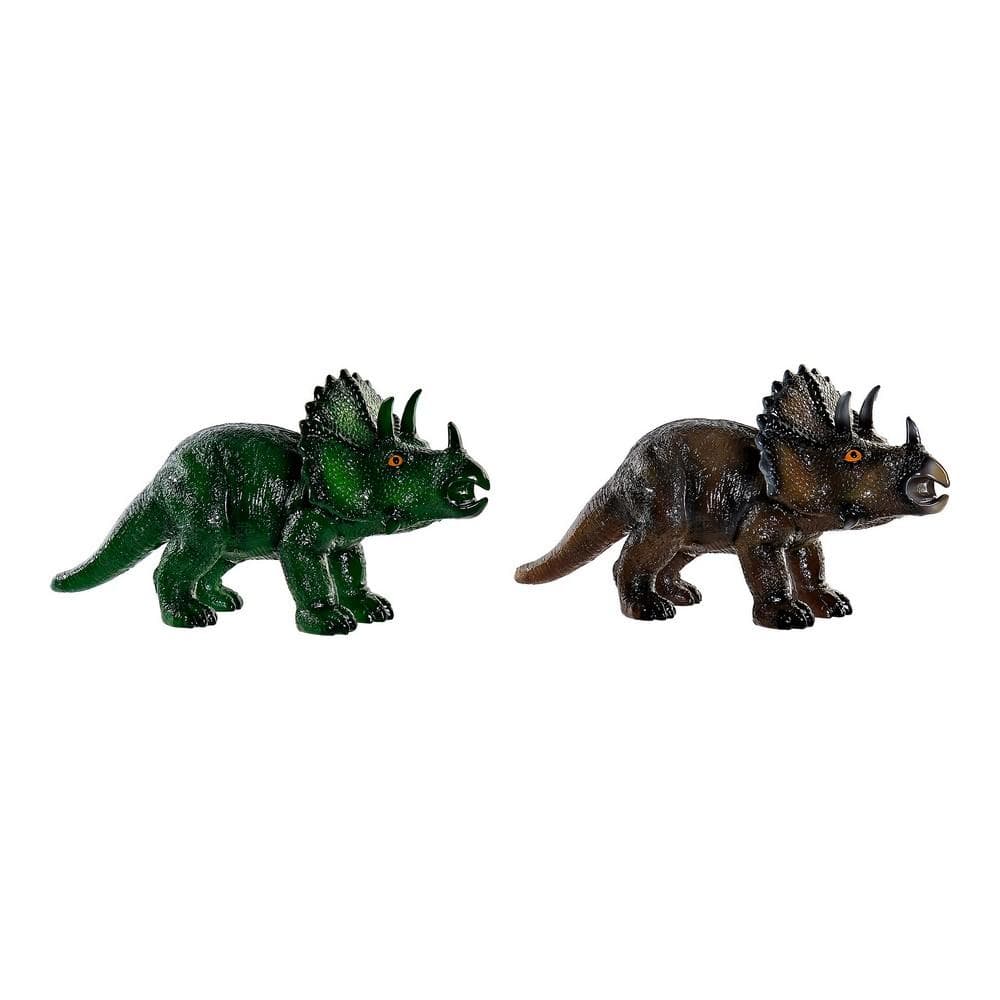 Sparbössa DKD Home Decor Dinosaurie Brun Grön Harts (2 pcs)