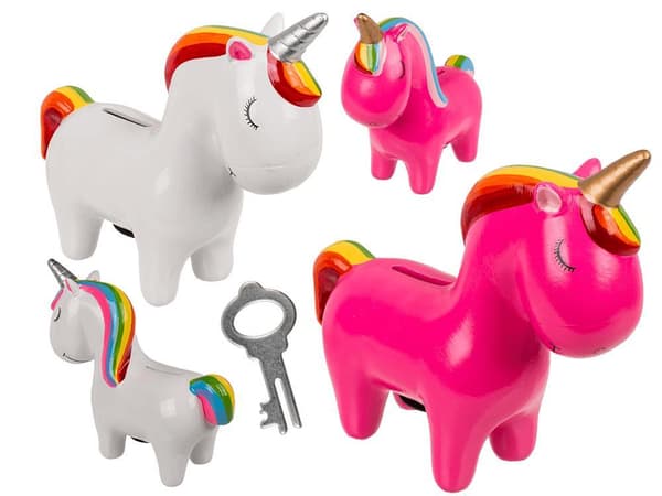 Sparbössa Enhörning / Spargris - Unicorn / Ponny - 19cm