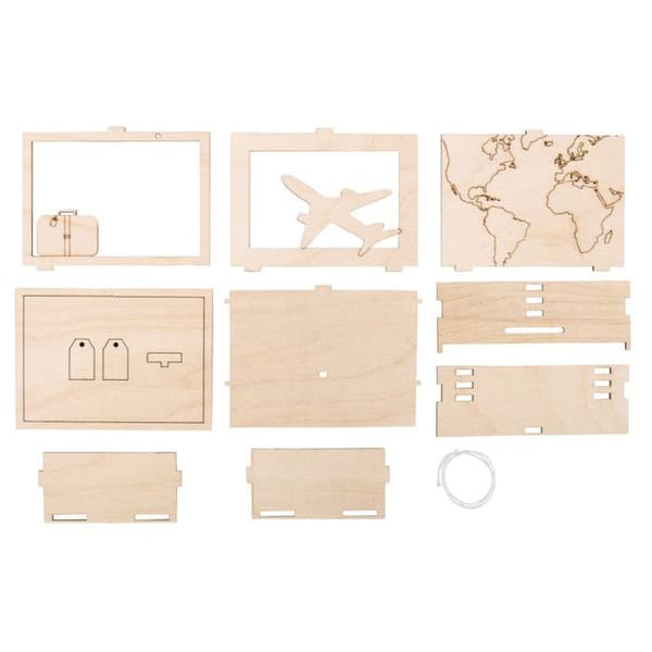 Trädspargris - Resa - 11,5 x 8,5 x 5 cm - DIY-kit - Dekorativa föremål - Unisex