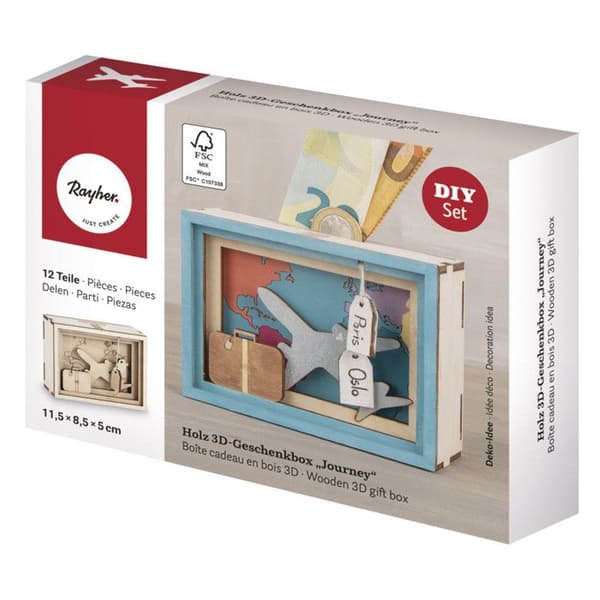 Trädspargris - Resa - 11,5 x 8,5 x 5 cm - DIY-kit - Dekorativa föremål - Unisex